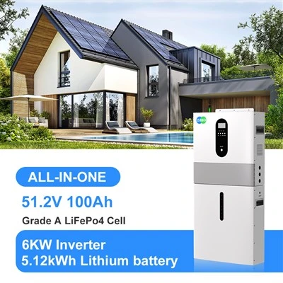 6kW utan netorkugeymslukerfi 51,2v 100Ah allt-í-einn litíum rafhlaða